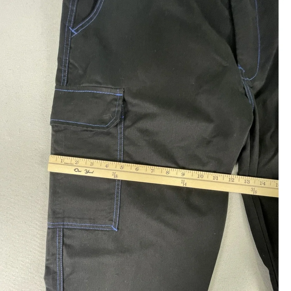 True Religion Cargo Pants‎ Mens 34 Black Pacific Blue Straight Leg NWT Y2K Style